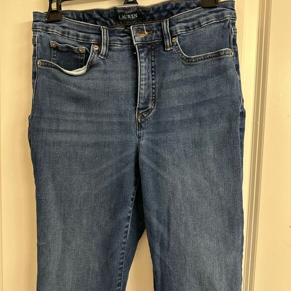 Lauren Ralph Lauren Blue Ankle Cropped Jeans - Picture 3 of 5